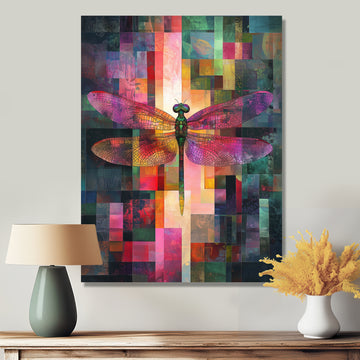 Pink Dragonfly's Auroras Dance - Dragonfly Wall Decor